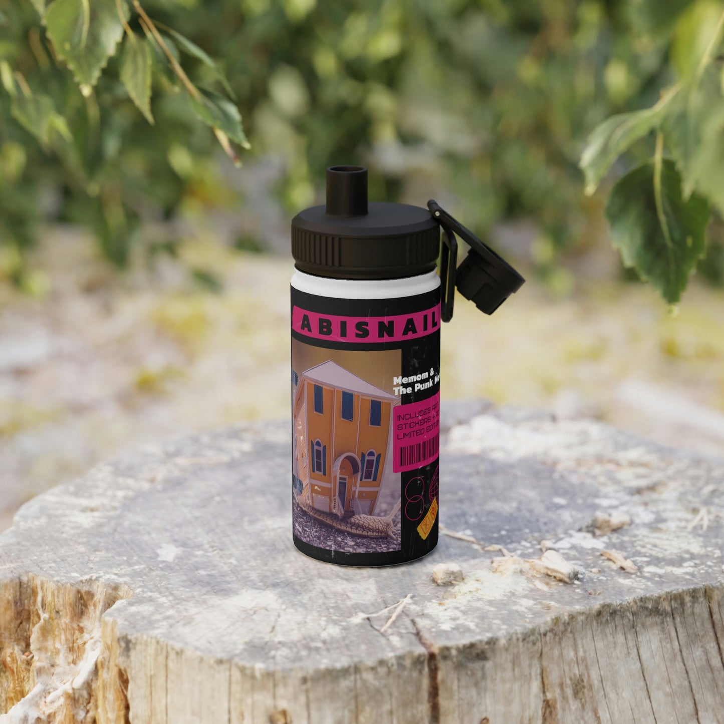 Abisnail Stainless Steel Water Bottle, Sports Lid
