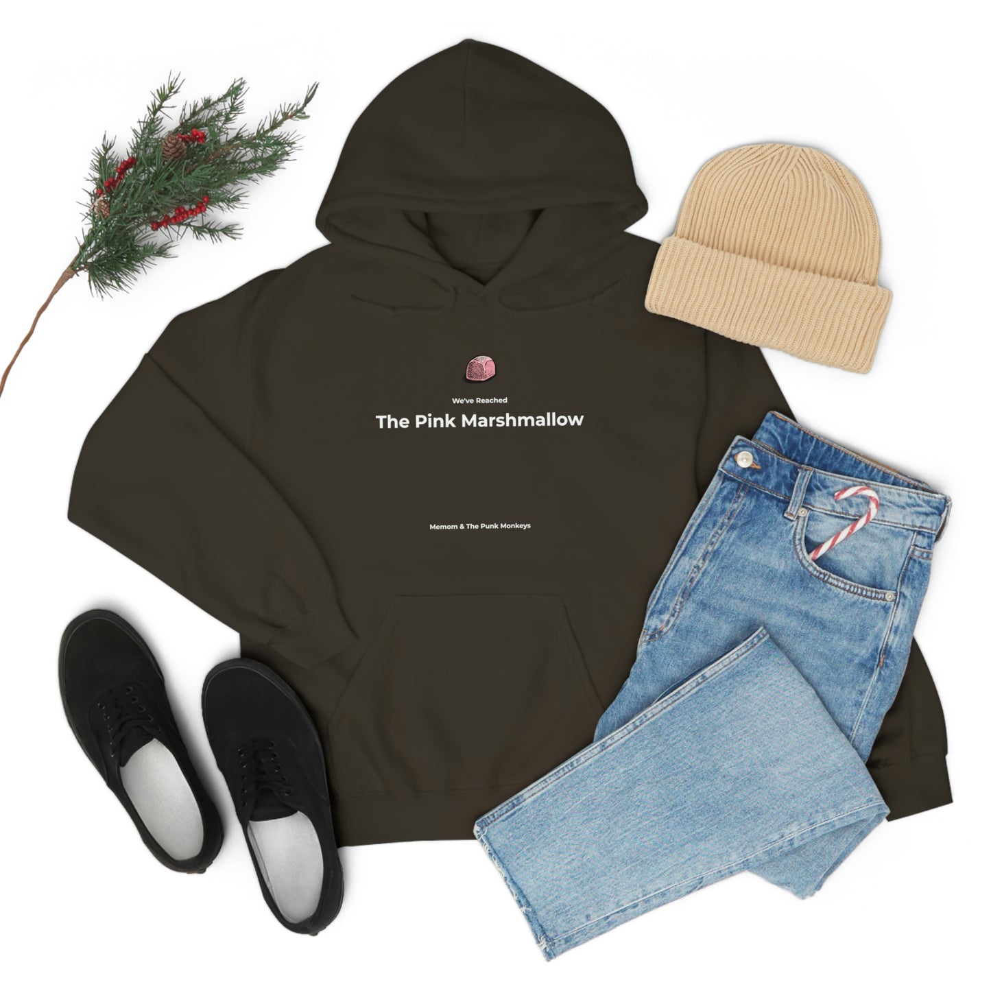 We've Reached the Pink Marshmallow Unisex Heavy Blend™ Hooded Sweatshirt