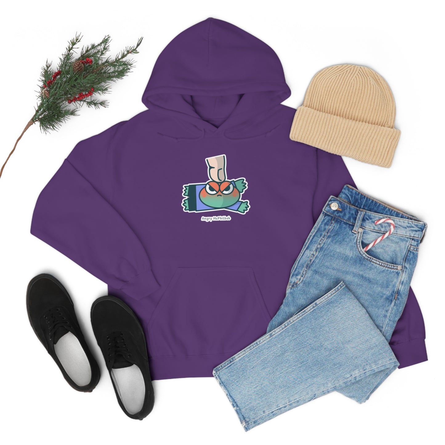 Angry McPhilbob Unisex Heavy Blend™ Hooded Sweatshirt