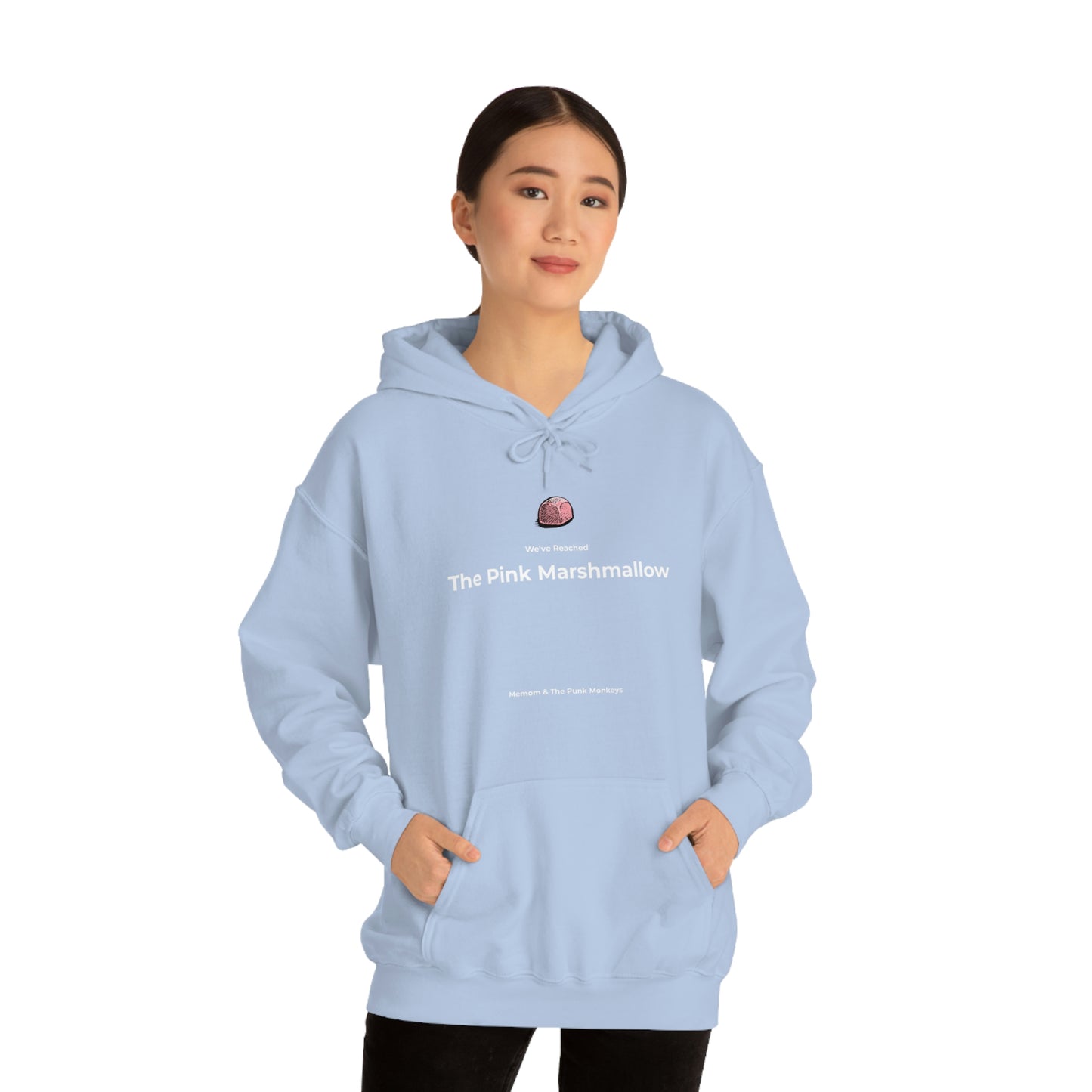 We've Reached the Pink Marshmallow Unisex Heavy Blend™ Hooded Sweatshirt