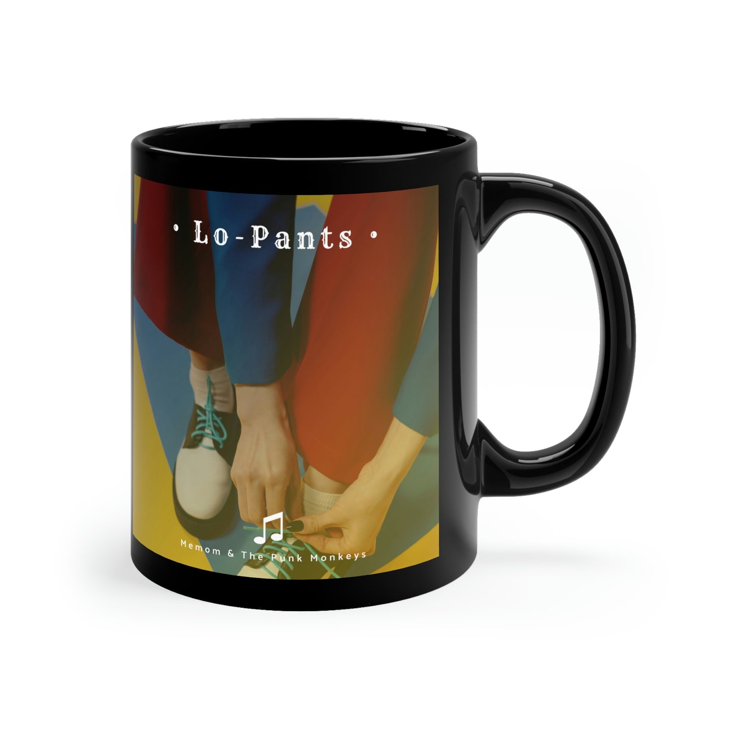 Lo-Pants Black Coffee Mug, 11oz