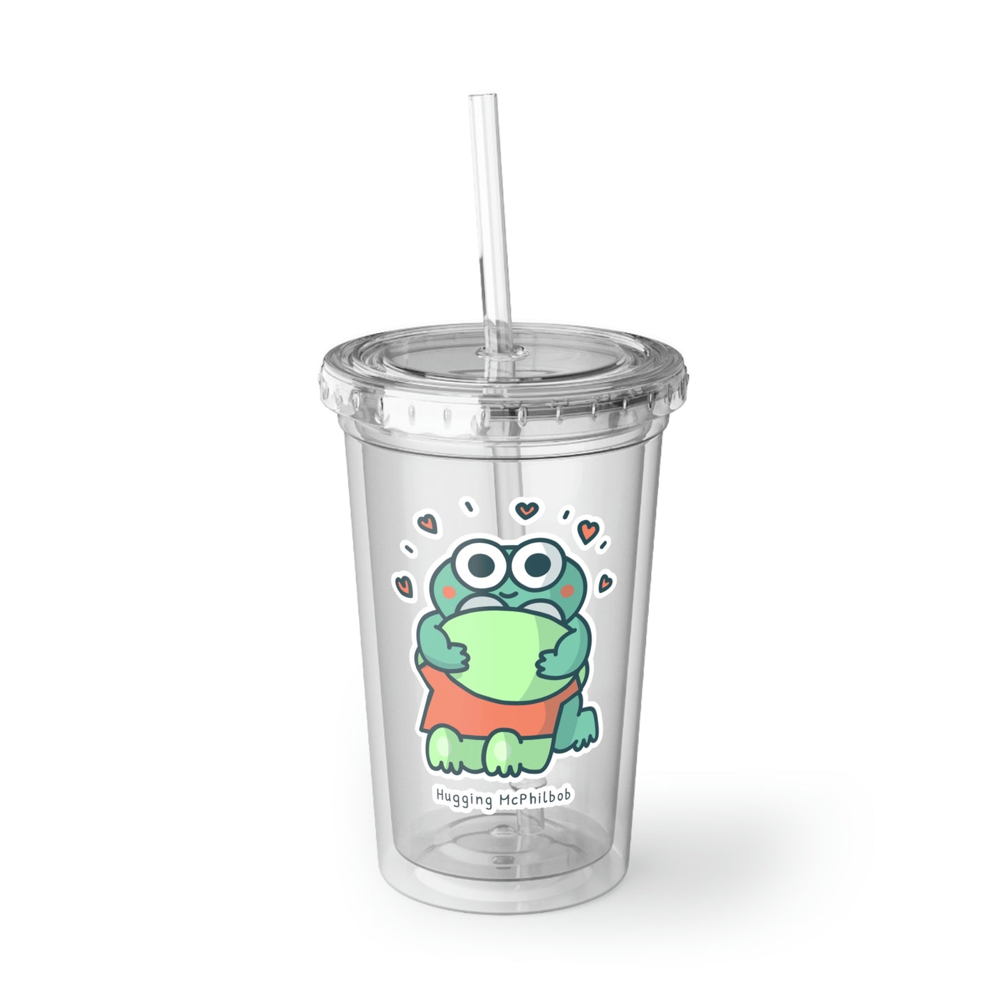 Hugging McPhilbob Suave Acrylic Cup