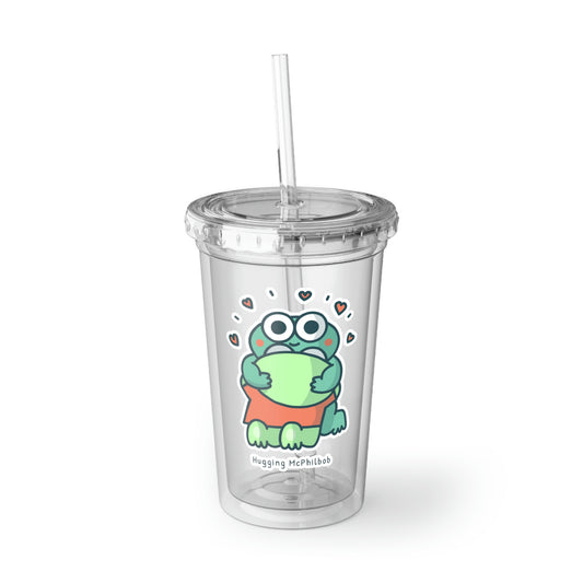 Hugging McPhilbob Suave Acrylic Cup