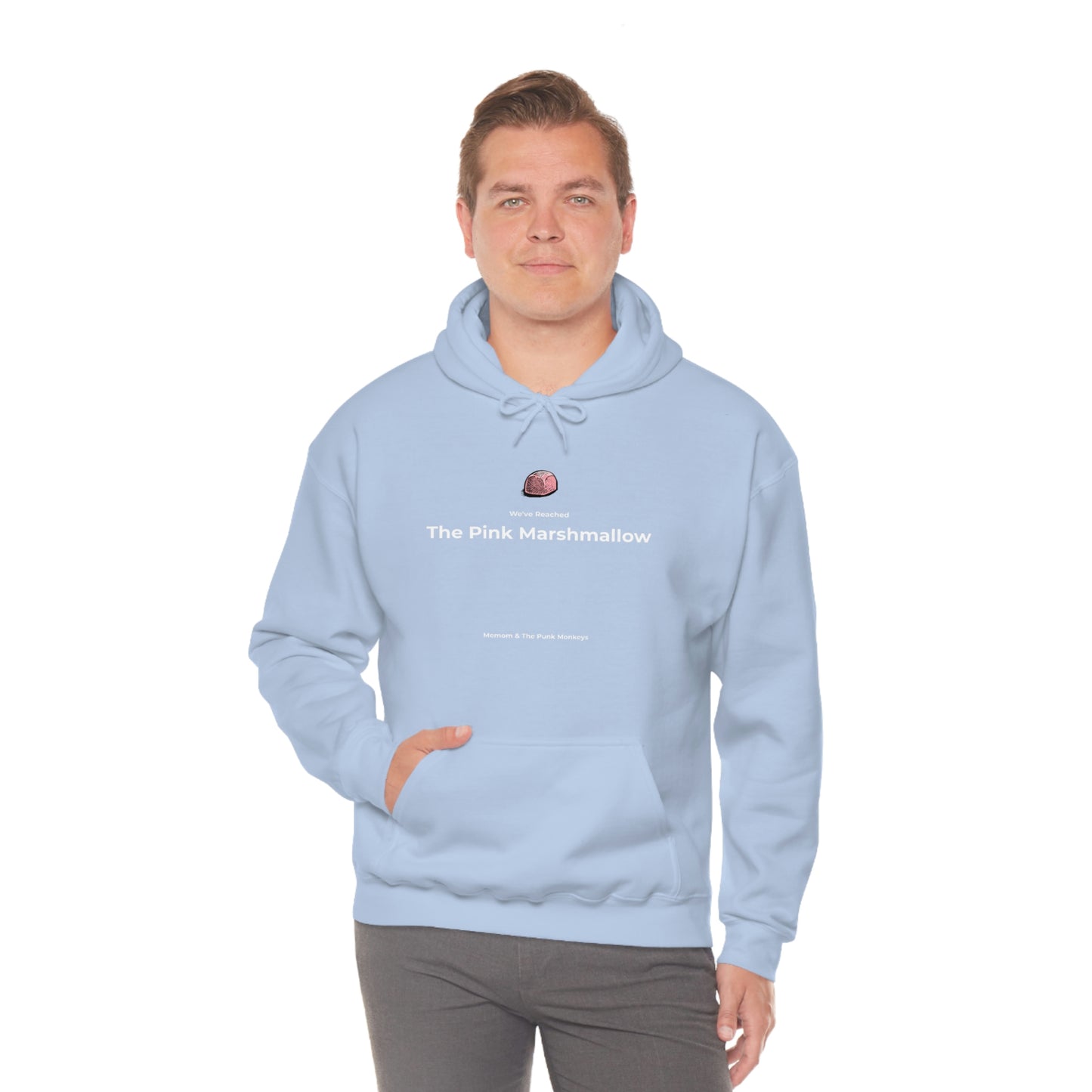 We've Reached the Pink Marshmallow Unisex Heavy Blend™ Hooded Sweatshirt