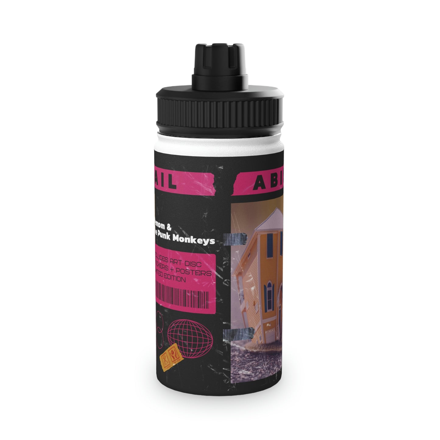 Abisnail Stainless Steel Water Bottle, Sports Lid