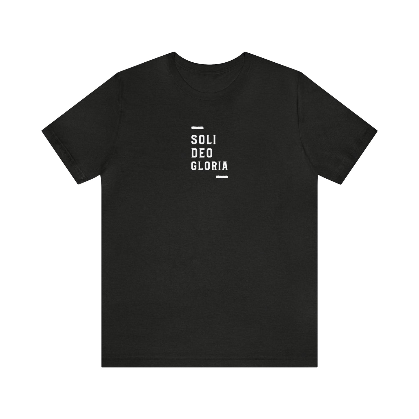 Soli Deo Gloria Simple Classical Unisex Jersey Short Sleeve Tee