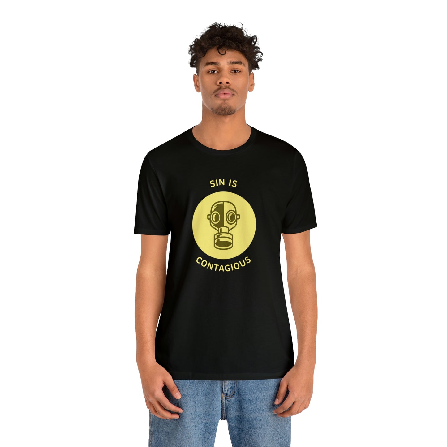 Sin is Contagious Unisex Jersey Short Sleeve Tee