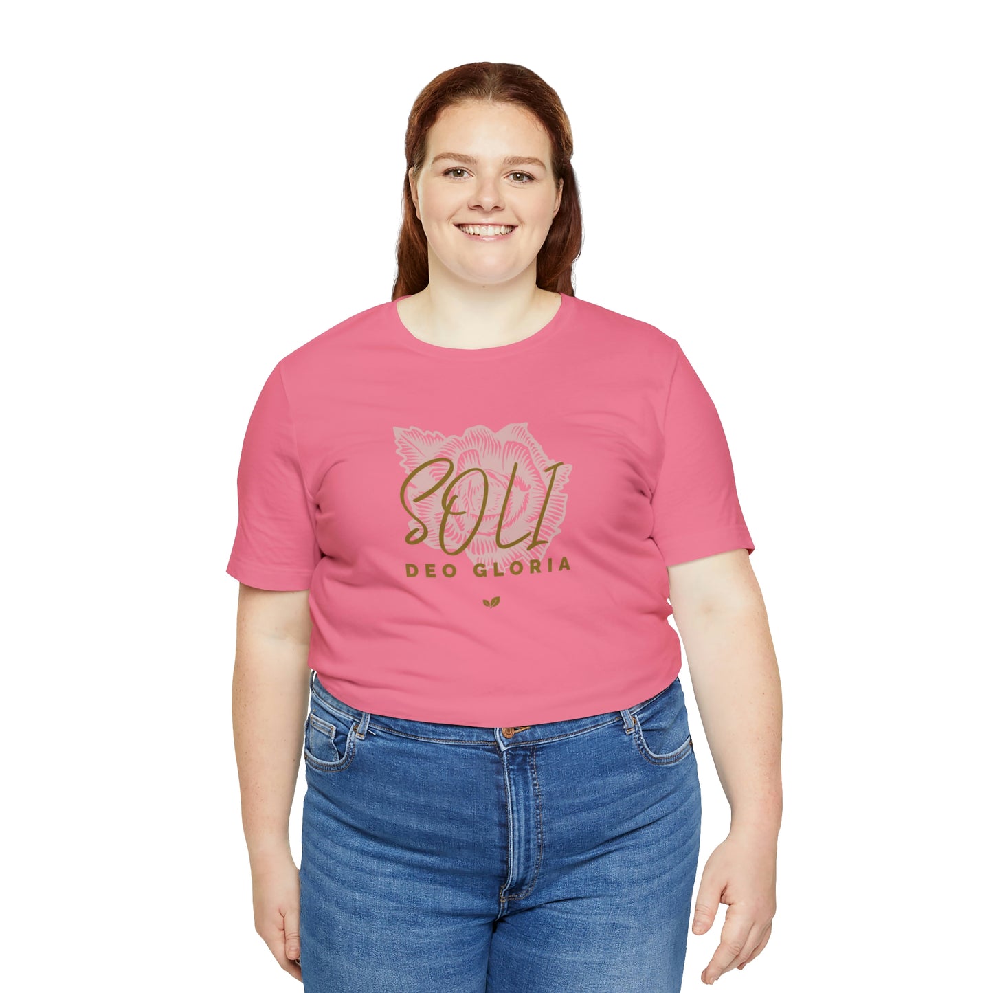 Soli Deo Gloria Rose Unisex Jersey Short Sleeve Tee