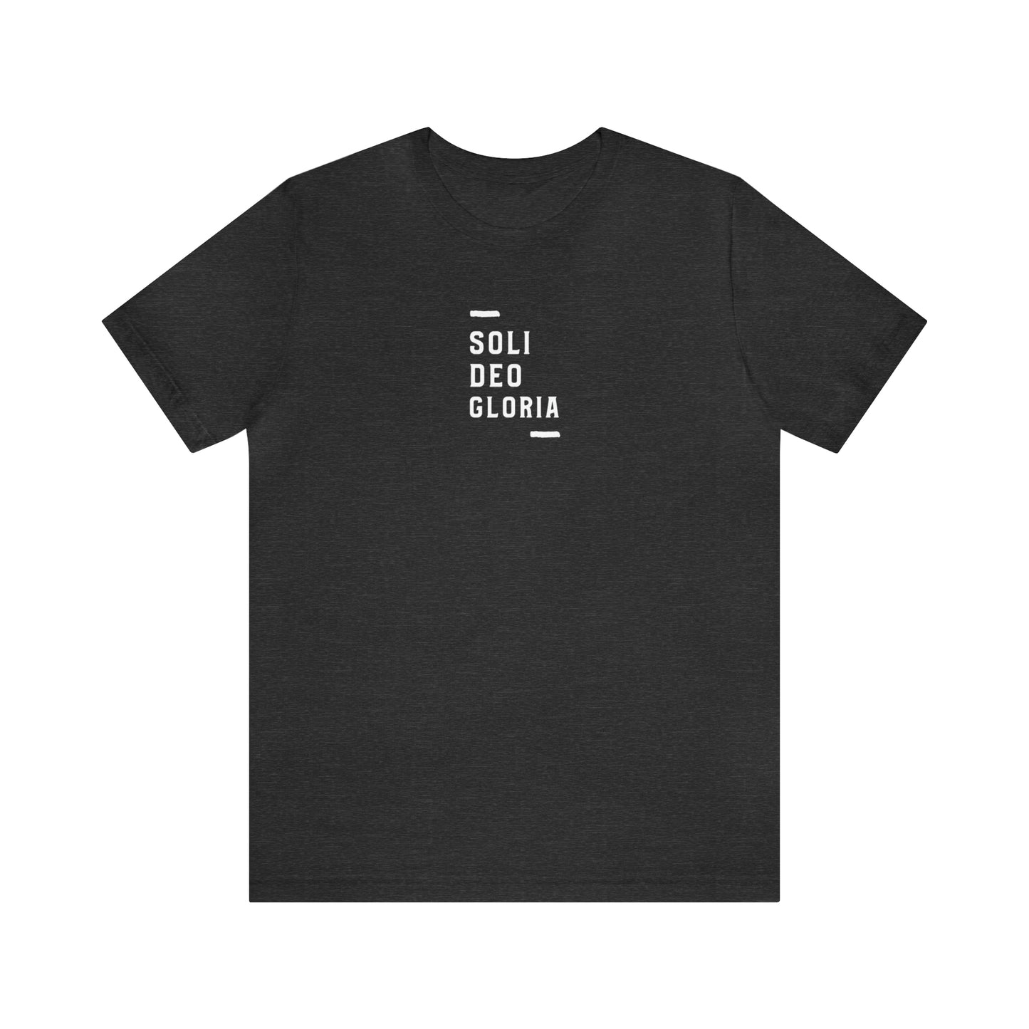 Soli Deo Gloria Simple Classical Unisex Jersey Short Sleeve Tee